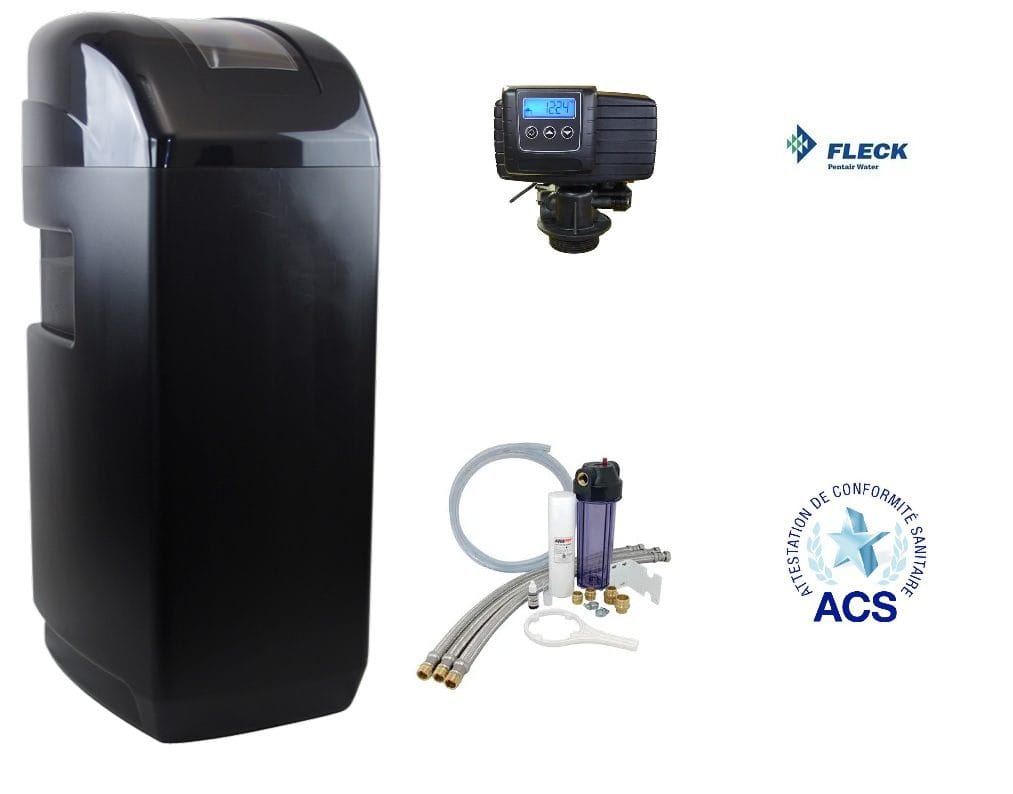 ADOUCISSEUR FLECK 5600 SXT + KIT D'INSTALLATION