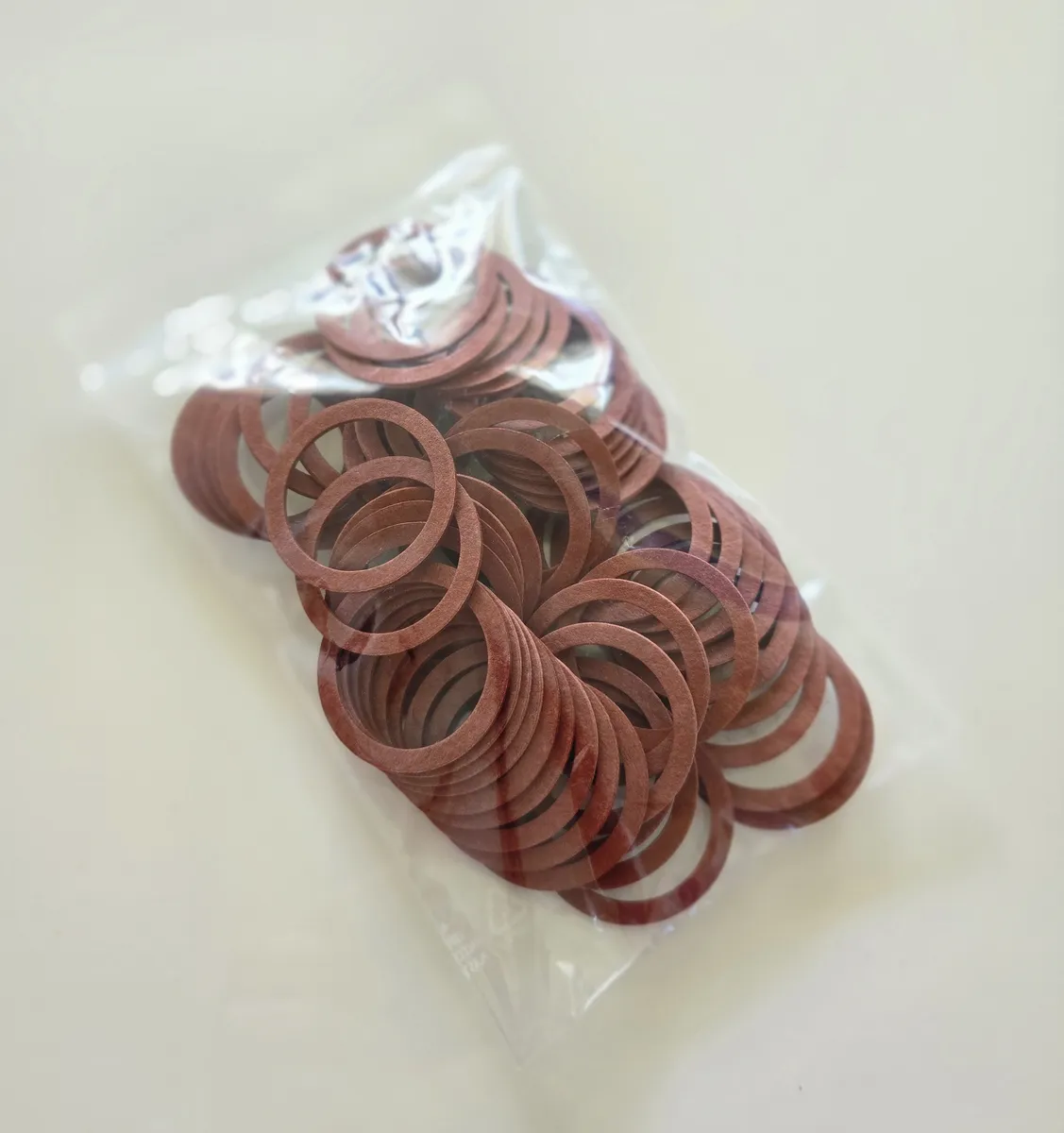 Joint fibre vulcanisée rouge eau chaude / eau froide – Joints d’étanchéité plomberie ACS – Image 7