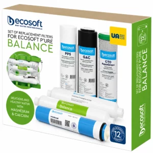 CARTOUCHES DE REMPLACEMENT ECOSOFT PURE BALANCE OSMOSEUR AVEC MEMBRANE - EN CARTON